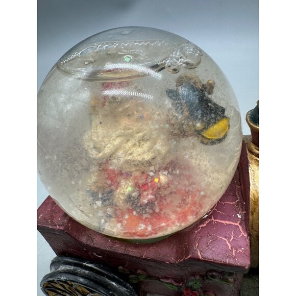 Flowers Inc. Christmas Santa Claus Train Snow Globe Decoration READ - Picture 2 of 9
